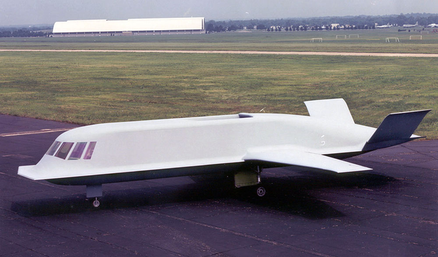 The Northrop Tacit Blue technology demonstrator, which one Northrop engineer called “arguably the most unstable aircraft man had ever flown.” (US Air Force)